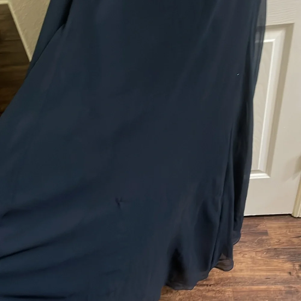 Floor Length Formal Dress with Bling Top - Picture 4 of 15